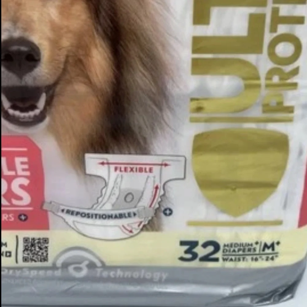 Paw Inspired 32ct Ultra Protection Disposable Dog Diapers Size Medium NIP